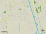 Buy Political Map of Woodmere, LA at AllPosters.com