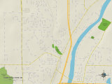 Buy Political Map of Comstock Park, MI at AllPosters.com