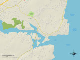 Buy Political Map of York Harbor, ME at AllPosters.com