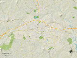 Political Map of Gastonia, NC
