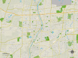 Buy Political Map of Aurora, IL at AllPosters.com