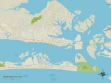 Buy Political Map of Morehead City, NC at AllPosters.com