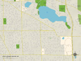 Buy Political Map of East Grand Rapids, MI at AllPosters.com