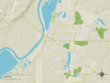 Buy Political Map of Pekin, IL at AllPosters.com