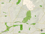 Buy Political Map of Druid Hills, GA at AllPosters.com