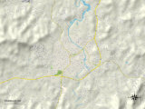 Political Map of Franklin, NC