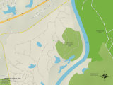 Political Map of Bermuda Run, NC