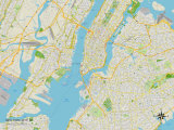Buy Political Map of New York City, NY at AllPosters.com