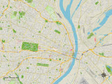 Buy Political Map of Saint Louis, MO at AllPosters.com