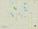 Buy Political Map of Young America, MN at AllPosters.com