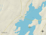 Buy Political Map of Wiscasset, ME at AllPosters.com