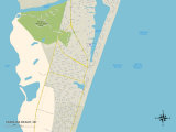 Buy Political Map of Carolina Beach, NC at AllPosters.com