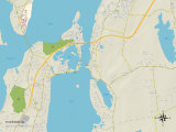 Buy Political Map of Tiverton, RI at AllPosters.com