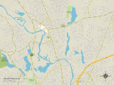 Buy Political Map of Valley Falls, RI at AllPosters.com