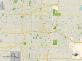 Buy Political Map of Oklahoma City, OK at AllPosters.com