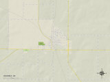 Buy Political Map of Waurika, OK at AllPosters.com