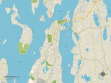 Buy Political Map of Portsmouth, RI at AllPosters.com