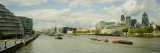 Buildings at the Waterfront, Thames River, London, England
