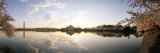Reflection of Memorials in Water, Jefferson Memorial, Washington Monument, Washington DC, USA