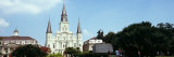 Facade of St. Louis Cathedral, Jackson Square, French Quarter, New Orleans, Louisiana, USA