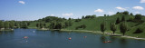 Boats in a Lake, Olympia Lake, Olympic Park, Munich, Bavaria, Germany