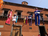 Paper-Mache Figures Ready to Be Exploded on Easter Sunday, Guanajuato, Mexico