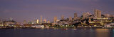 Sea with a City in the Background, Coit Tower, Ghirardelli Square, San Francisco, California, USA