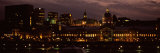Buildings in a City Lit Up at Night, Bonsecours Market, City Hall, Montreal, Quebec, Canada