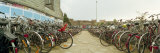 Bicycles of Commuters Parked in Parking Lot of Railway Station, Ghent, East Flanders, Belgium