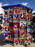 Pillow Covers for Sale at a Handicraft Market, Otavalo, Imbabura Province, Ecuador