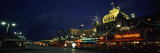 Buildings Lit Up at Night, Scheveningen, the Hague, South Holland, Netherlands