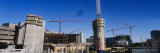 Buildings under Construction at a Construction Site, Edmonton, Alberta