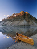 Buy Canoe at the Lakeside, Bow Lake, Alberta, Canada at AllPosters.com