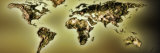 Close-Up of a World Map