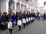 Soldiers Parade During Changing of the Guard Ceremony, Plaza De La Independencia, Quito, Ecuador