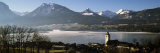 Church in a Village, Wolfgangsee, St. Wolfgang, Salzkammergut, Upper Austria, Austria