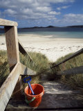 Bucket and Spade on the Steps Leading to the Beach Near Blockhouse Point, Tresco