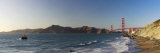 California, San Francisco, Baker's Beach and Golden Gate Bridge, USA