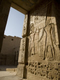 Beautiful Carvings and Heiroglyphs Cover the Walls of the Mortuary Temple of Ramses Iii at Medinet 