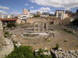 Ruins of a Library, Hadrian's Library, Monastiraki Square, Athens, Attica, Greece