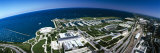 Aerial View of a City at the Lakeside, Lake Michigan, Chicago, Cook County, Illinois, USA