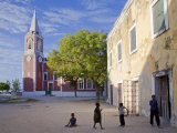 Buy Children Play at Governor's Palace Front, Ilha Do Mozambique, Old Capital of Portuguese East Africa at AllPosters.com
