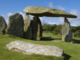Wales, Pembrokeshire, the Site of the Ancient Neolithic Dolmen at Pentre Ifan, Wales's Most Famous 