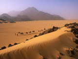 Buy Tenere Desert, Camel Caravan Travelling Through the Air Mountains and Tenere Desert, Niger at AllPosters.com