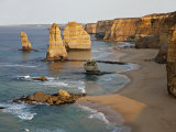 Victoria, Some of Twelve Apostles Standing in Shallow Water, Port Campbell National Park, Australia