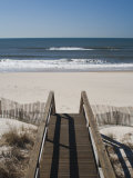New York, Long Island, the Hamptons, Westhampton Beach, Beach View from Beach Stairs, USA