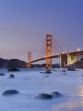 California, San Francisco, Baker's Beach and Golden Gate Bridge, USA