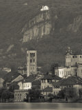 Piedmont, Lake Orta, Isola San Giulio Island with Madonna Del Sasso Sanctuary, Italy