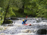 Gwynedd, Bala, White Water Kayaking on the Tryweryn River at the National Whitewater Centre, Wales