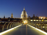 St Pauls Cathedral Seen across the Millennium Bridge